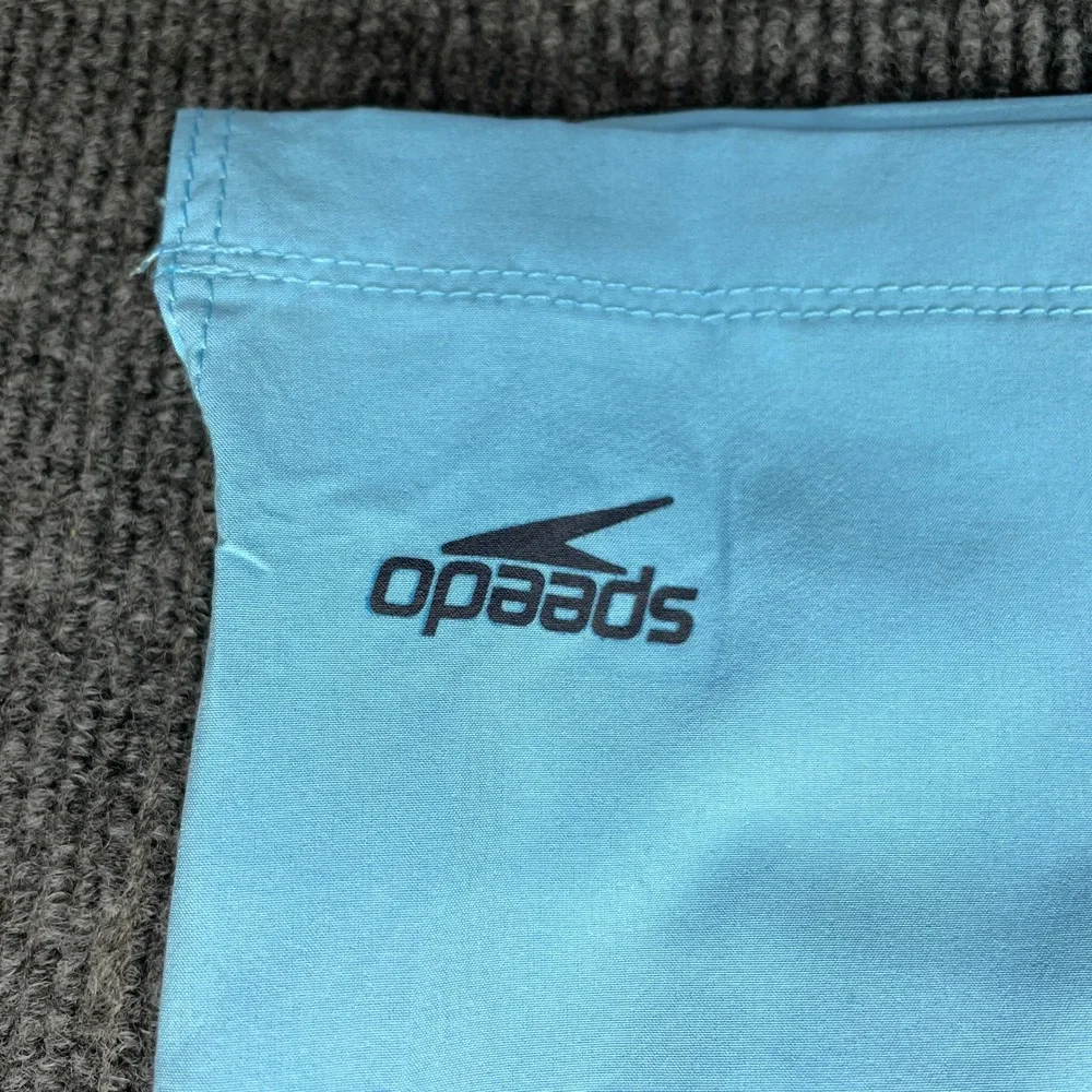 Speedo Tech Volley Swim Trunks Men's M 32/34 Blue Colorblock UPF 50+ NWT